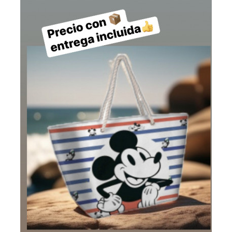 Bolsa playa MICKEY con neceser