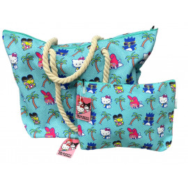 Bolsa playa HELLO KITTY con neceser