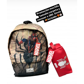 Lote mochila y neceser SPIDERMAN