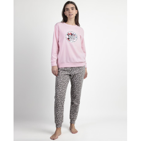 Pijama MINNIE coralina adulta